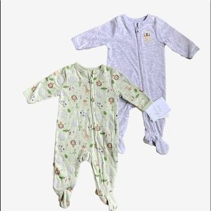 Unisex Zoo Animal Footie